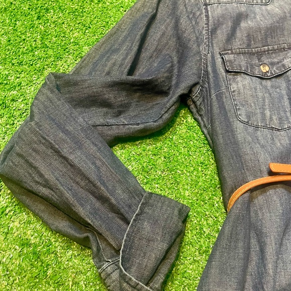 Merona Dark Blue Denim Shirt Dress - Picture 4 of 5